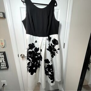 White House Black Market formal satin dress, 22W